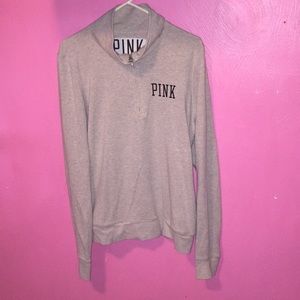 Pink quarter zip